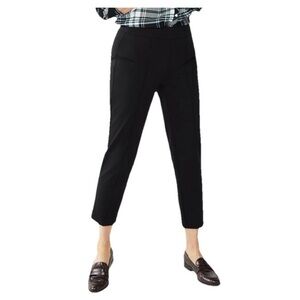 NWT Croft & Barrow Straight Ankle Cropped Pants Pull On Waistband New XXL $42